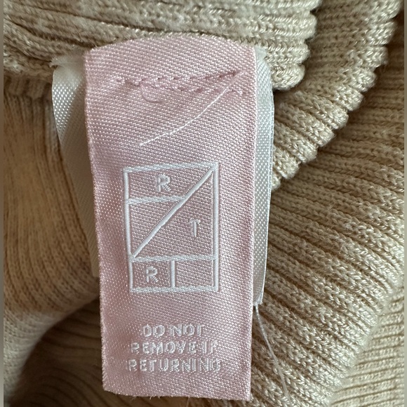 Jason Wu Collective Cardigan Sweater Dress Button Up Beige Ribbed Knit Size XS - Picture 13 of 13